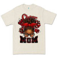 Bone cheer mom afro messy bun Premium Tee - texasbilliewilder