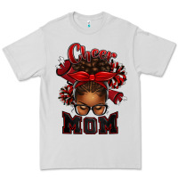 Dove Grey cheer mom afro messy bun Premium Tee - texasbilliewilder