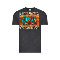 Vintage Black jesus loves you Vintage Tee - JahusDesignShop
