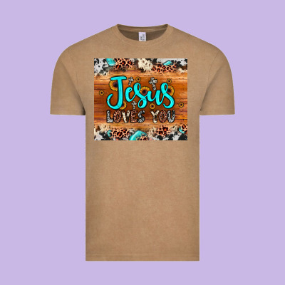 Jesus Loves You Vintage Tee Designed By Jahusdesignshop