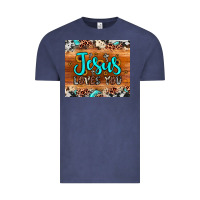 Vintage Denim jesus loves you Vintage Tee - JahusDesignShop