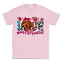 Bubblegum Pink love dachshunds Classic Tee - Artiststas