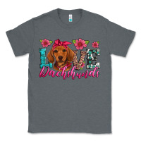 Charcoal Heather love dachshunds Classic Tee - Artiststas