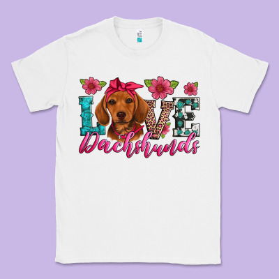 Love Dachshunds Classic Tee Designed By Artiststas