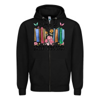 Black i have no shelf control Zipper Hoodie - MaliasSmallBusiness