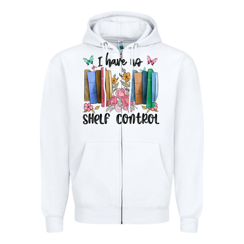 I Have No Shelf Control Zipper Hoodie by MaliasSmallBusiness | Teevron