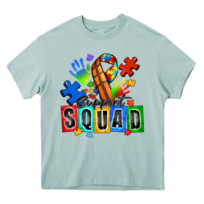 Basketball Support Squad Autism Heavy Core Tee by Zillion Design Studio | Teevron