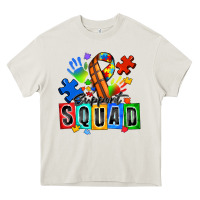 Cream basketball support squad autism Heavy Core Tee - Zillion Design Studio