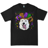 Black mardi gras hat  white shepherd Premium Tee - RanaPortraitStore