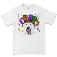 White mardi gras hat  white shepherd Premium Tee - RanaPortraitStore