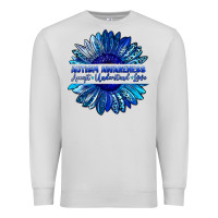 Dove Grey autism awareness accept understand love blue Premium Sweatshirt - LillyAllenDesigns