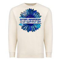 Sandshell autism awareness accept understand love blue Premium Sweatshirt - LillyAllenDesigns