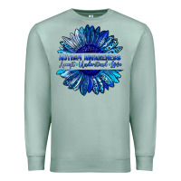 Seafoam autism awareness accept understand love blue Premium Sweatshirt - LillyAllenDesigns