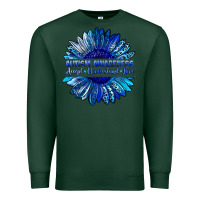 Sports Green autism awareness accept understand love blue Premium Sweatshirt - LillyAllenDesigns