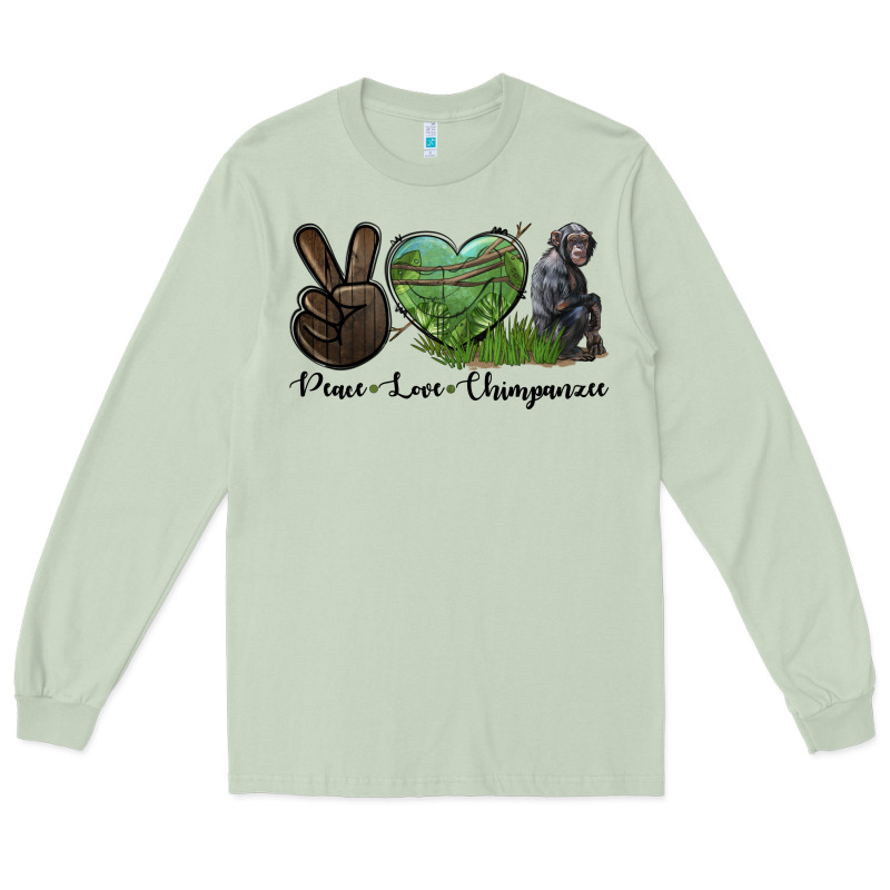 Peace Love Chimpanzee Long Sleeve Tee by LillyAllenDesigns | Teevron