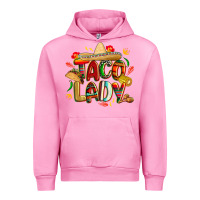 Fuchsia Pink cinco de mayo taco lady Urban Hoodie - CowGirlArtShop