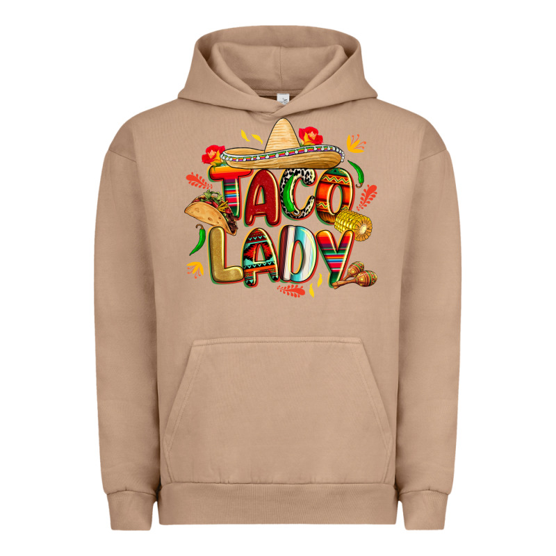 Cinco De Mayo Taco Lady Urban Hoodie by CowGirlArtShop | Teevron