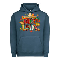 Pigment Midnight Navy cinco de mayo taco lady Urban Hoodie - CowGirlArtShop