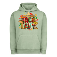 Pigment Oil Green cinco de mayo taco lady Urban Hoodie - CowGirlArtShop