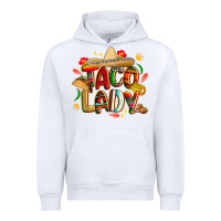 White cinco de mayo taco lady Urban Hoodie - CowGirlArtShop