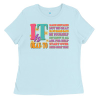 Baby Blue it is okay to Ladies Tee - JahusDesignShop