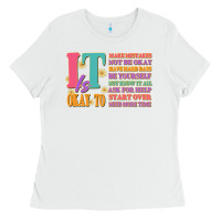 White it is okay to Ladies Tee - JahusDesignShop