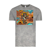 Cloud Rock leopard cross sunflower Vintage Tee - JahusDesignShop