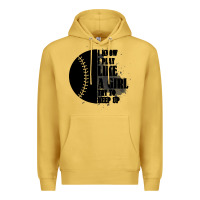 Antique Gold I Know I Play Like A Girl Try To Keep Up Premium Hoodie - Bettercallsaul