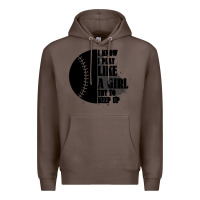 Coffee I Know I Play Like A Girl Try To Keep Up Premium Hoodie - Bettercallsaul