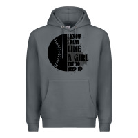 Rock I Know I Play Like A Girl Try To Keep Up Premium Hoodie - Bettercallsaul