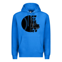True Royal I Know I Play Like A Girl Try To Keep Up Premium Hoodie - Bettercallsaul