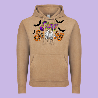 Stay Spooky Vintage Hoodie Designed By Racoondesign