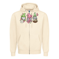 Sandshell spring gnomes Zipper Hoodie - MaliasSmallBusiness