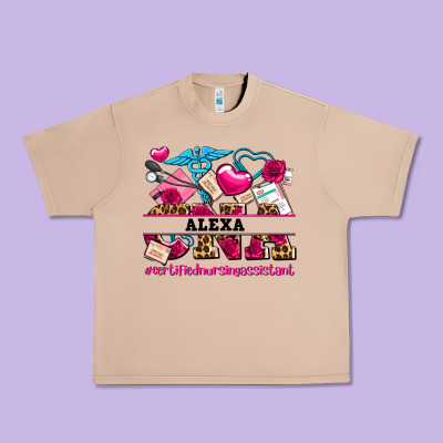 Costom Name Valentines Day Cna Certified Nursing Urban Heavy Tee Designed By Adodesignshop