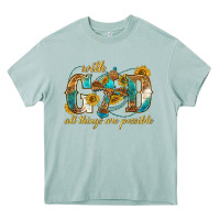 Arona with god all things are possible with cross Heavy Core Tee - texasbilliewilder