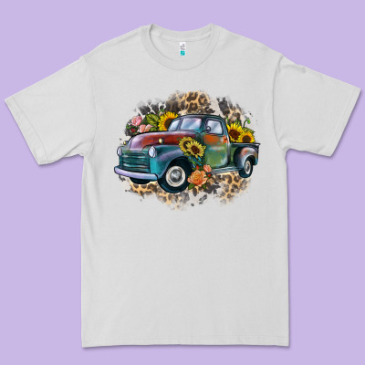 Vintage Truck Western Premium Tee Designed By Zillion Design Studio