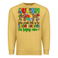 Antique Gold autism mom some people look up to their heroes Premium Sweatshirt - LillyAllenDesigns