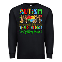 Black autism mom some people look up to their heroes Premium Sweatshirt - LillyAllenDesigns