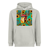 Moon Dust softball lips sunflowers and gemstones seamless pattern Heavyweight Hoodie - BundleAndBundleShop