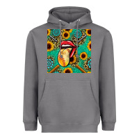 Storm softball lips sunflowers and gemstones seamless pattern Heavyweight Hoodie - BundleAndBundleShop
