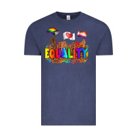 Vintage Denim equality pride flags Vintage Tee - AdoDesignShop