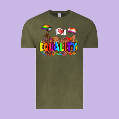 Equality Pride Flags Vintage Tee Designed By Adodesignshop