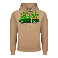 Vintage Coffee st patricks shamrock gold truck Vintage Hoodie - FaDigitalArtStudio