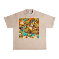 French Oak autumn cupcakes seamless pattern Urban Heavy Tee - BundleAndBundleShop