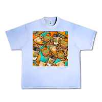 Grape Ice autumn cupcakes seamless pattern Urban Heavy Tee - BundleAndBundleShop