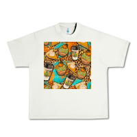 Pistachio autumn cupcakes seamless pattern Urban Heavy Tee - BundleAndBundleShop