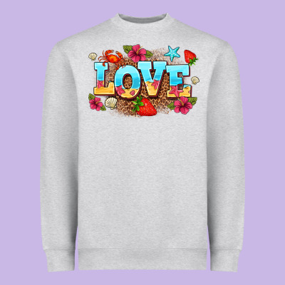 Love Summer Heavyweight Sweatshirt Designed By Adodesignshop