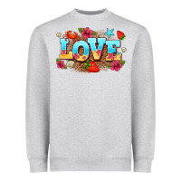 Heather Grey love summer Heavyweight Sweatshirt - AdoDesignShop