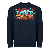 Navy love summer Heavyweight Sweatshirt - AdoDesignShop