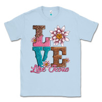 Dusty Blue valentines day love like jesus Classic Tee - AdoDesignShop